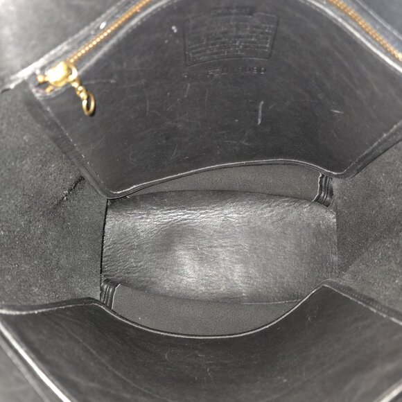 Vintage COACH LEGACY LARGE SHOPPER Black Leather Shoulder Bag Purse 9090 USA - Picture 6 of 16